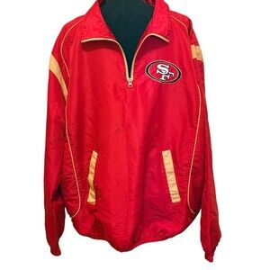 NFL San Francisco 49’ers Quarter Zip Pullover Size XL